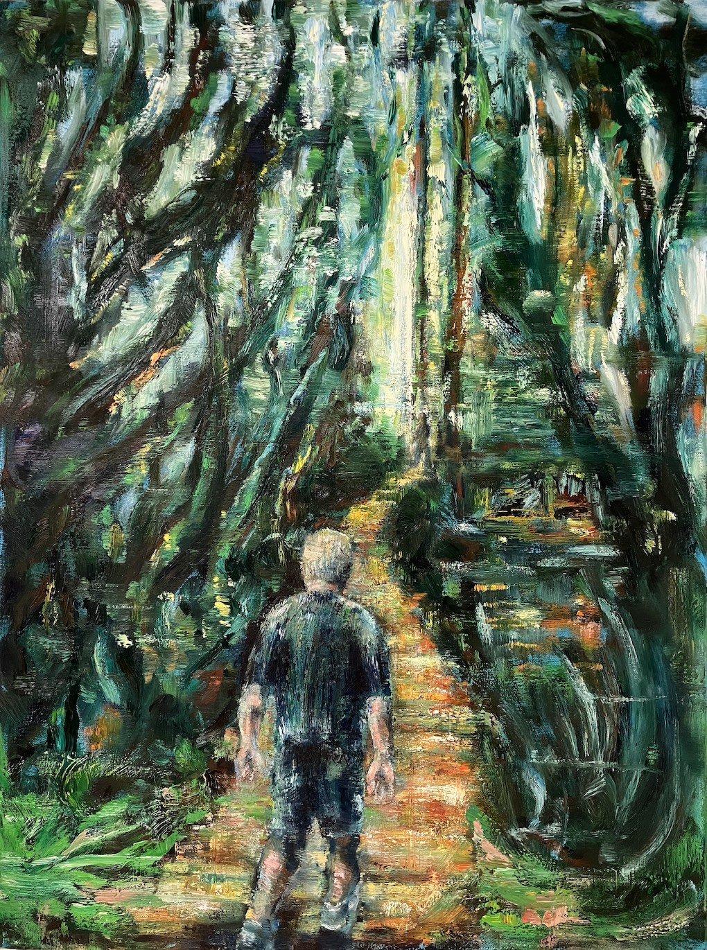  Walking into the Light   oil on canvas   101 x 76cm    Enquire     