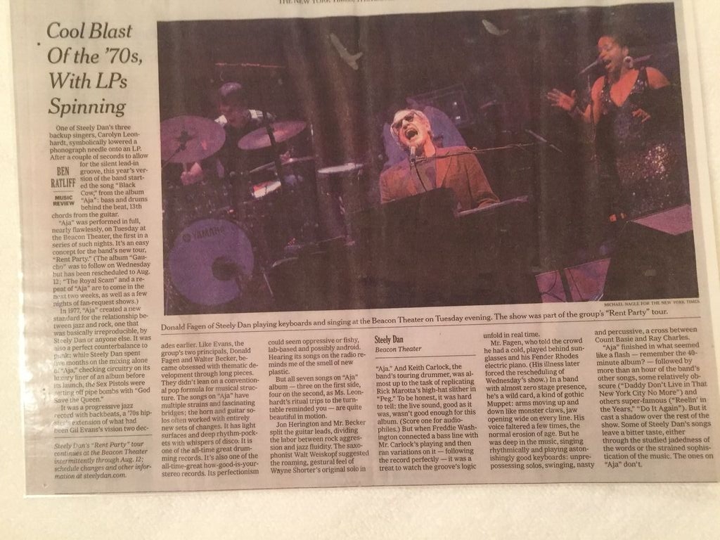 Just happen to be in the photo for the New York Times 
