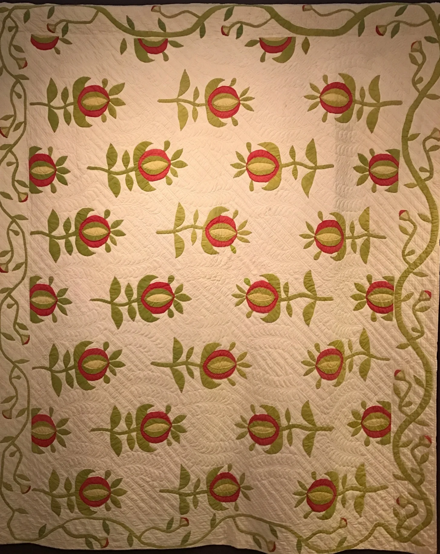 Pomegranate Quilt ca 1876