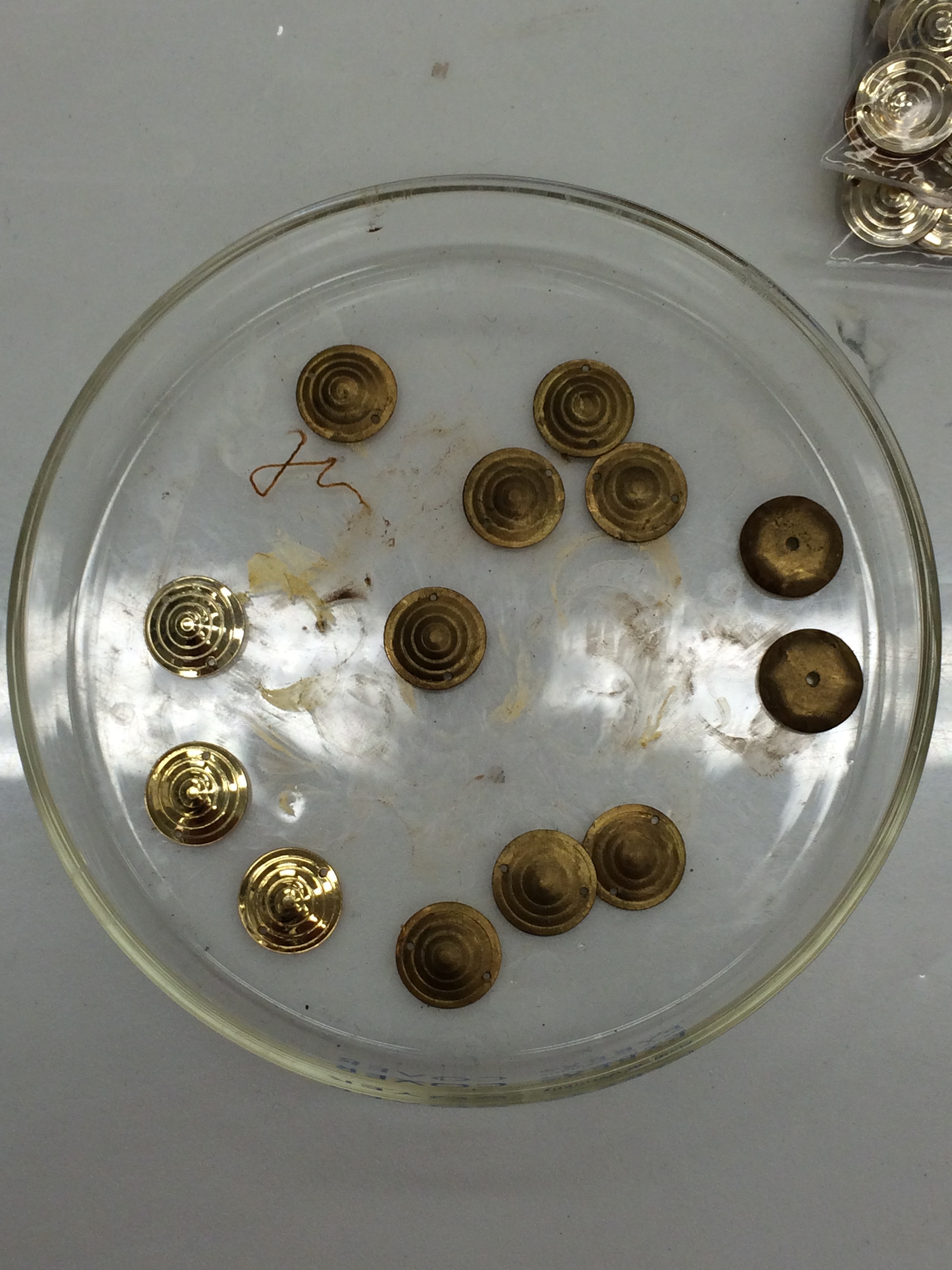  The conservators had to find suitable replacements, and in some cases, had to paint them gold! 