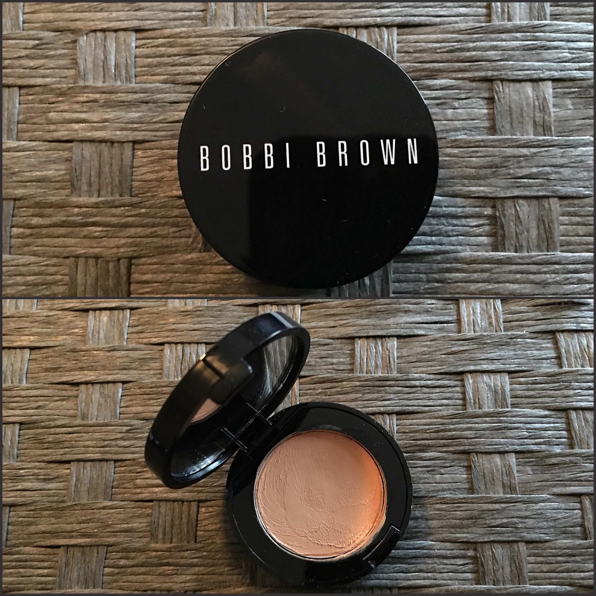    Bobbi Brown Corrector    This is my everyday corrector.&nbsp; It's creamy and lasts all day.&nbsp; It covers my brownish undereye circles very well.&nbsp;   Description:    Bobbi Brown Corrector is a wake-up call for tired eyes. It brightens and c