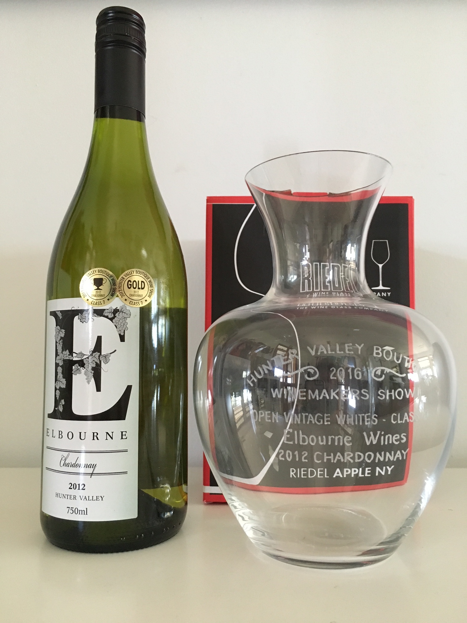 2012 Chardonnay Trophy Gold Medal Award @ 2016 HV Boutique Wine Show