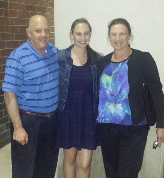 My parents, always supportive, came to a dance recital in Chicago.