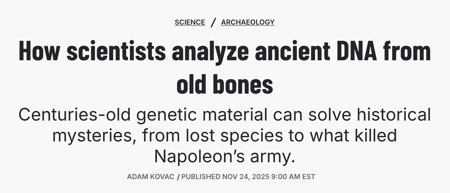 Read about DNA in Popular Science