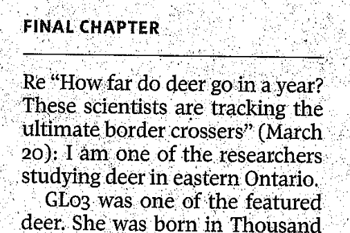Read Aarons Globe &amp; Mail letter to the editor