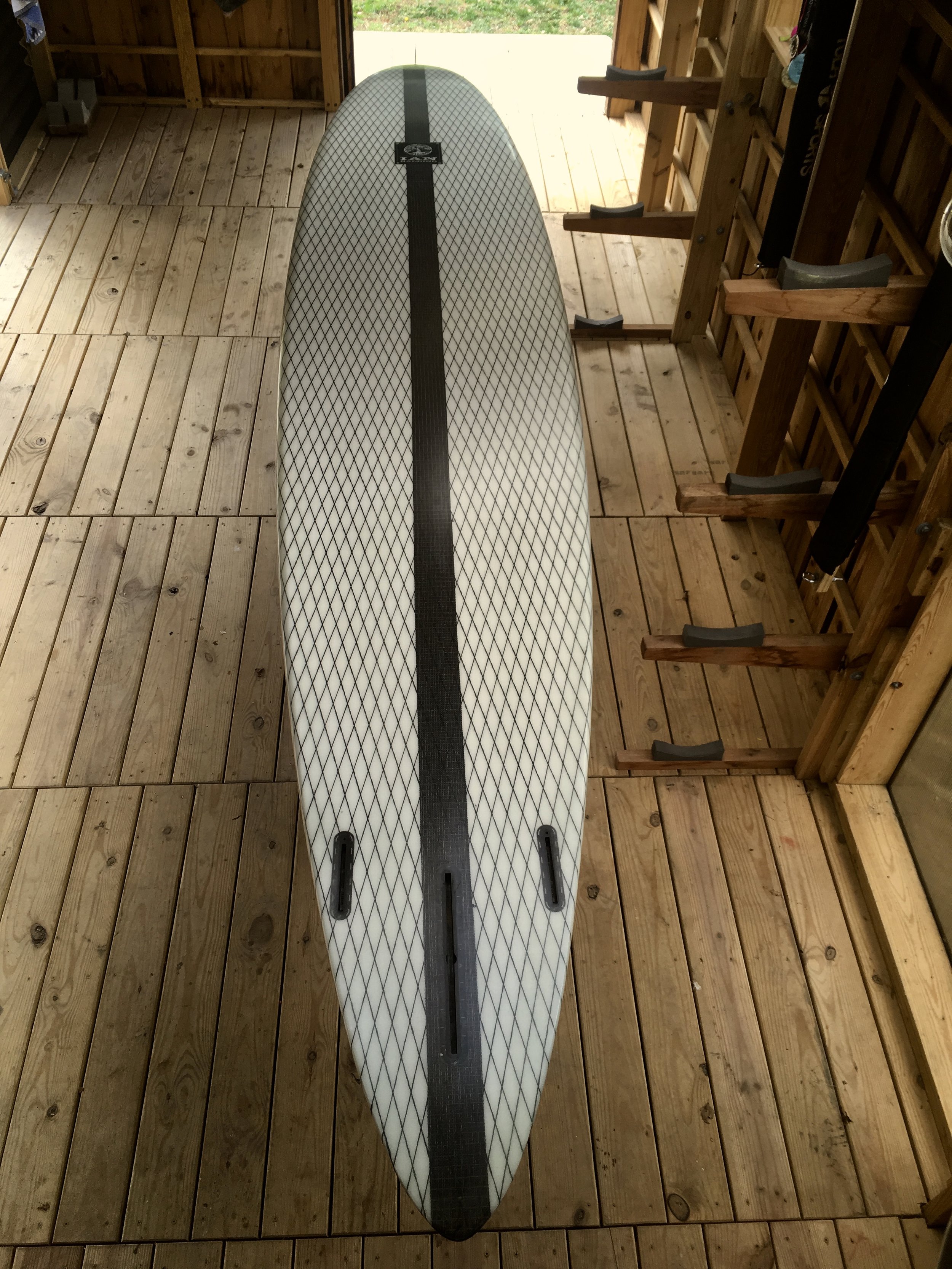  Allot of people Identified this stand up paddle board as a downwind board...but I instantly saw it as something else: A long range SUP surfboard. Here on the east coast when the big storm swells come in and our beaches are closed out by distant trop