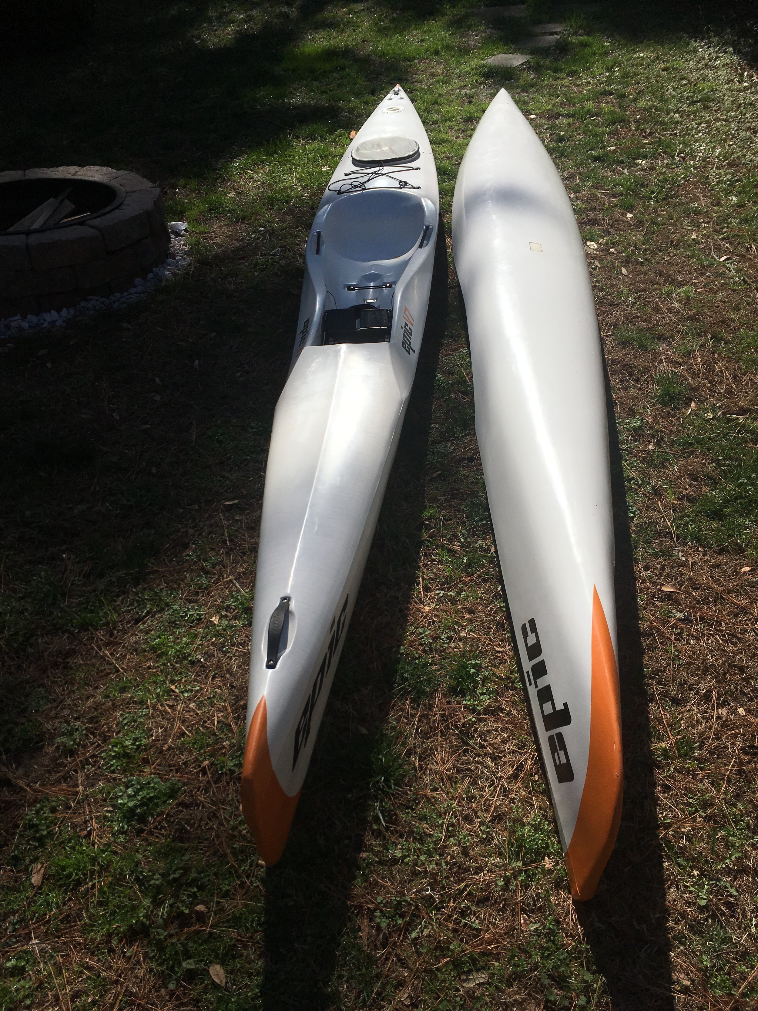  I have done few things conservatively in my life but one that I did was when I became interested in paddling Surf Ski I purchased an Epic V8. Really the boat that disrupted the whole established surf ski industry by being stable fun  and  amazingly 