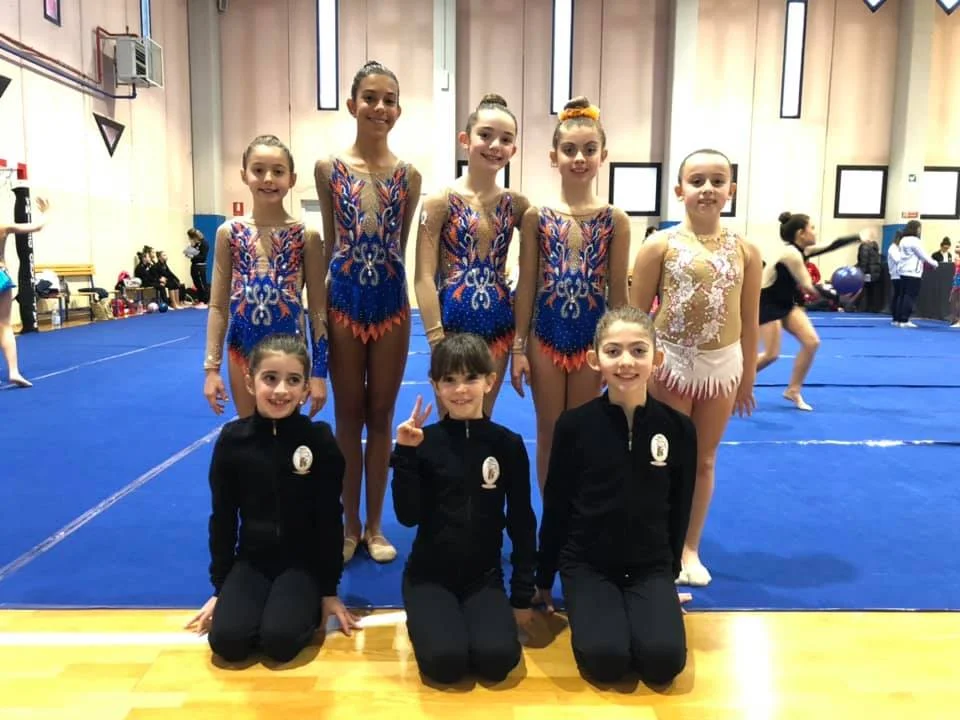 GINNASTE SILVER LA: Nelide, Cristina, Cecilia, Ginevra, Giorgia, Aurora C., Linda, Aurora F.