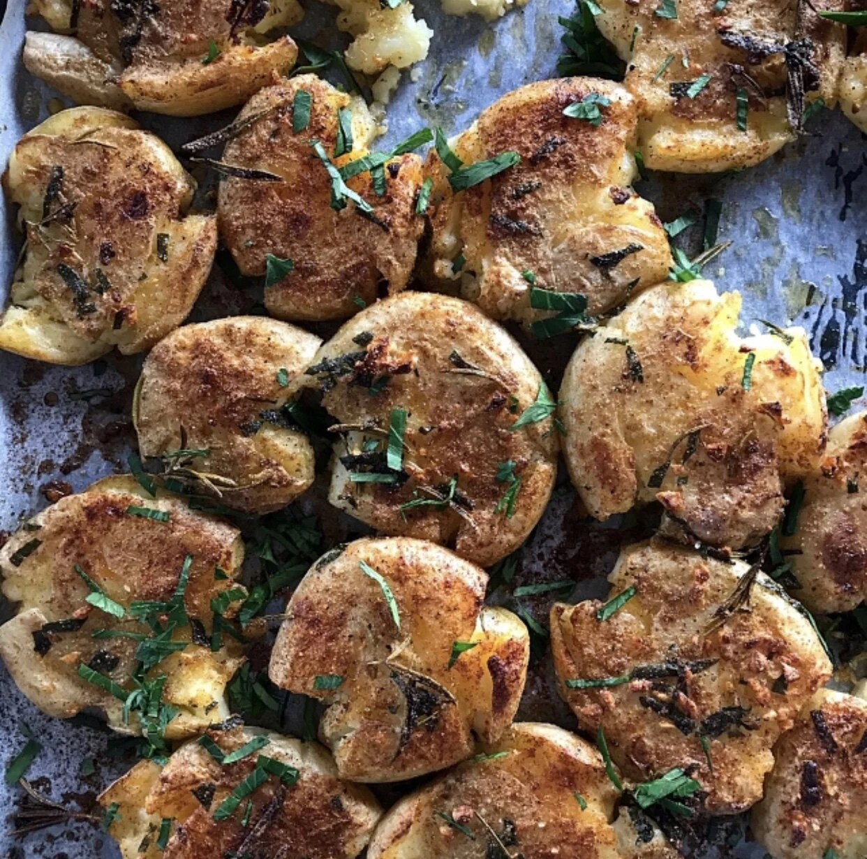 Squashed Baby Potatoes