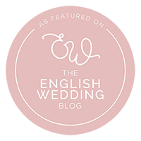 English wedding Blog Featured badge