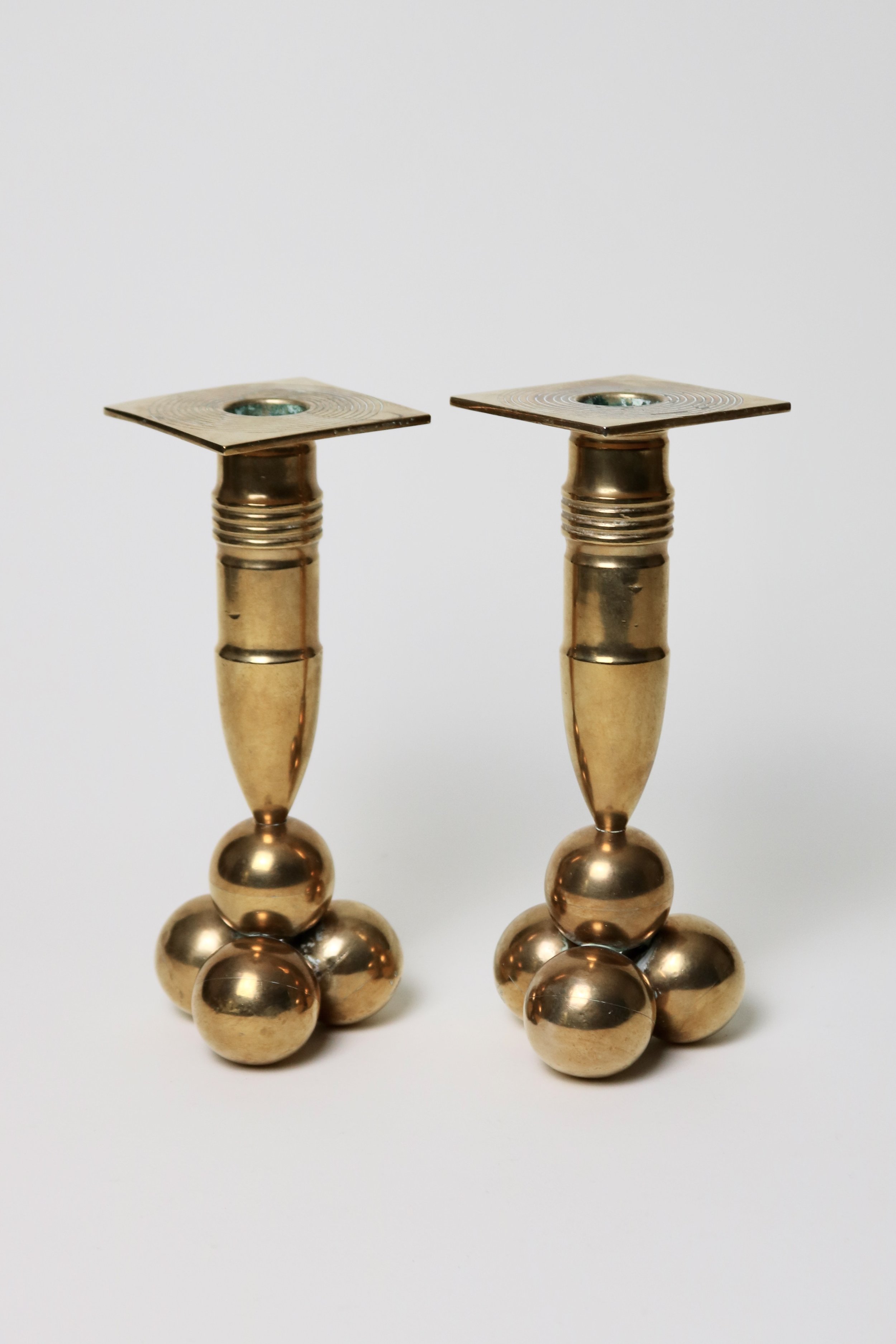 Gusums Bruk Sweden Candlestick Pair
