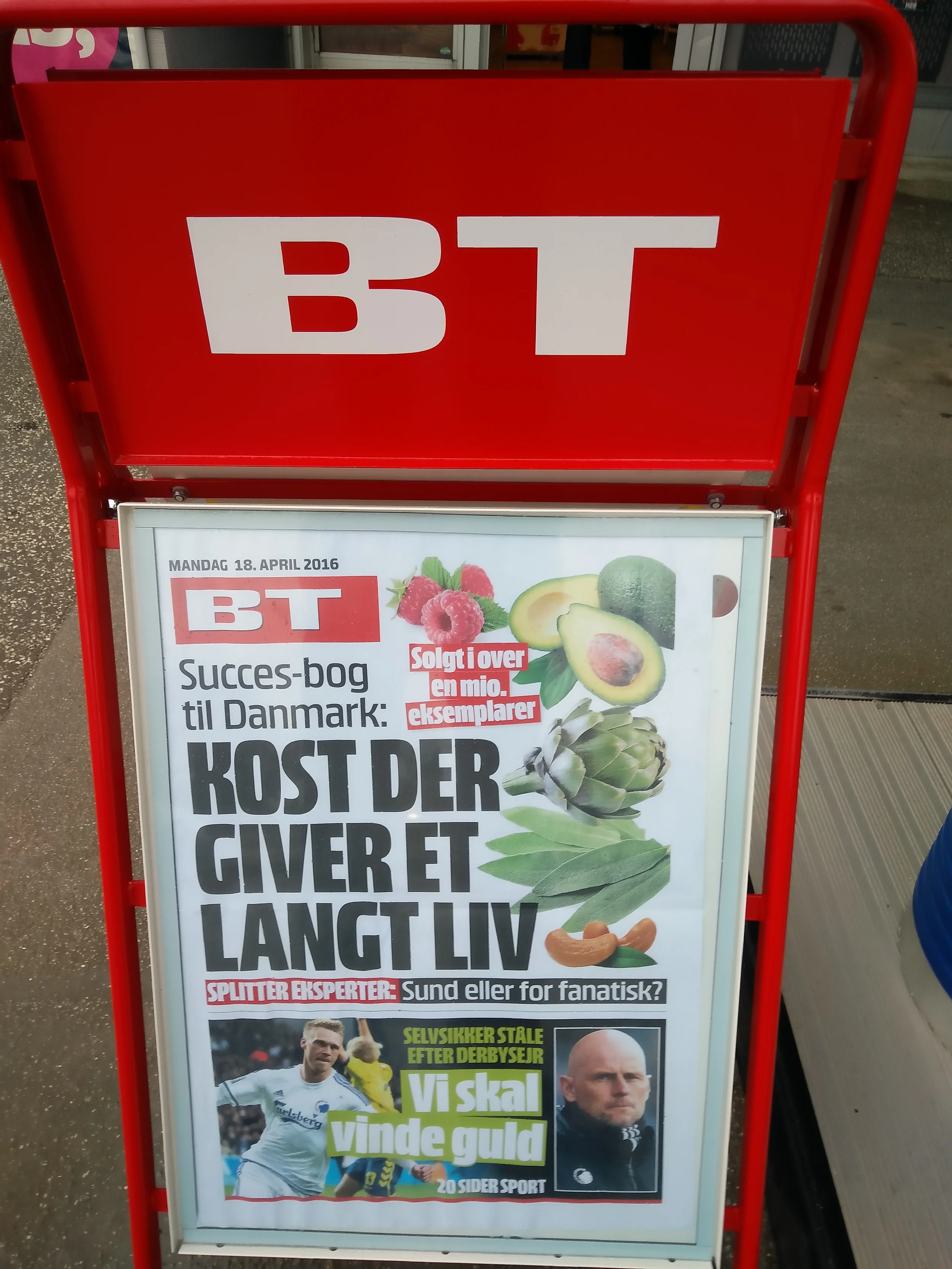 BT's spiseseddel 18. april 2016