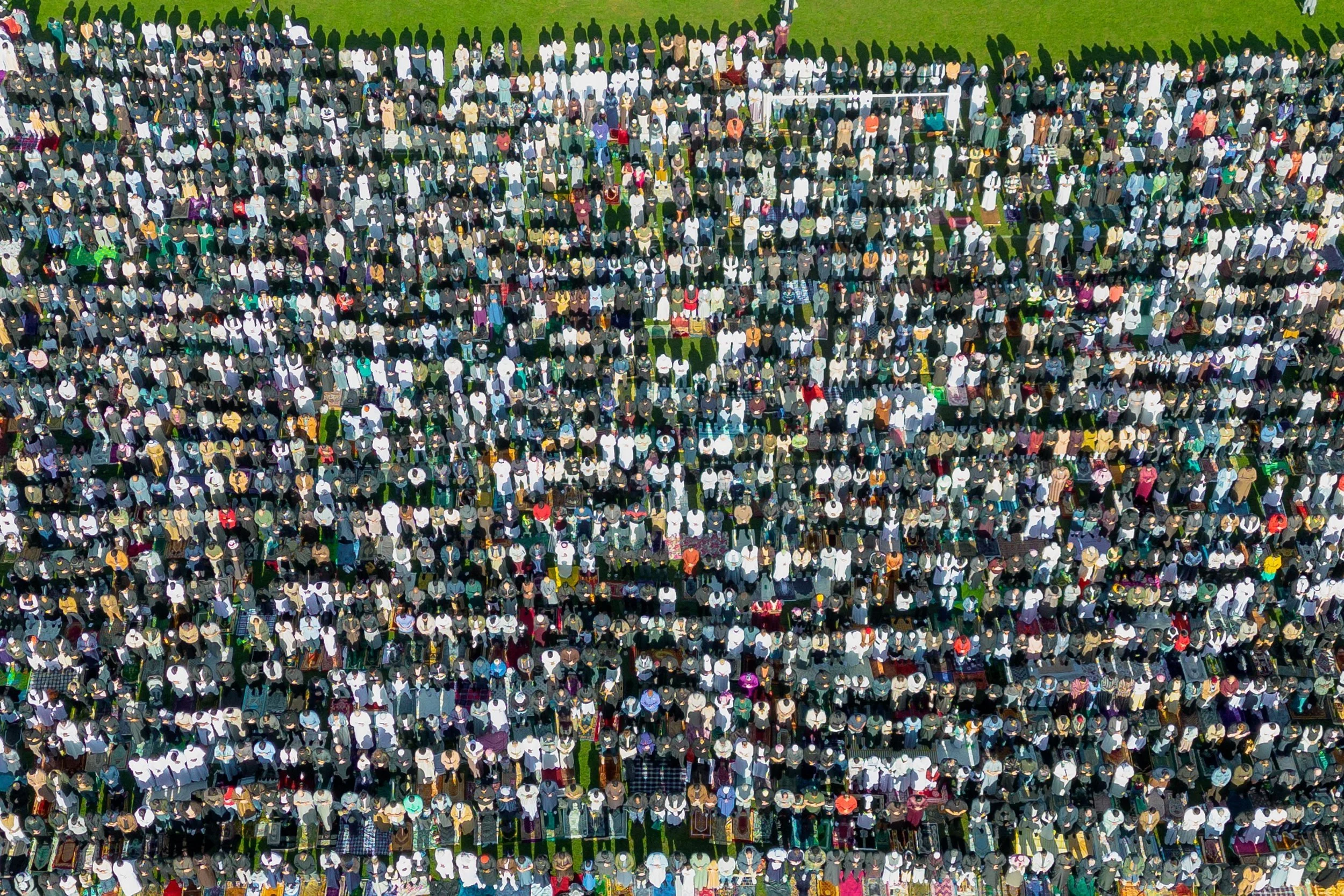 Eid celebrations at Roath Recreation Ground, Cardiff