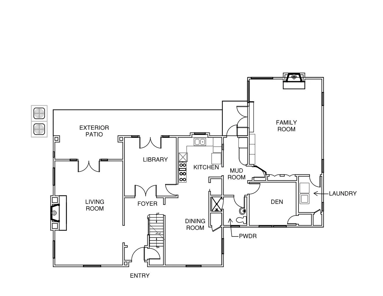 1st Floor Plan - before