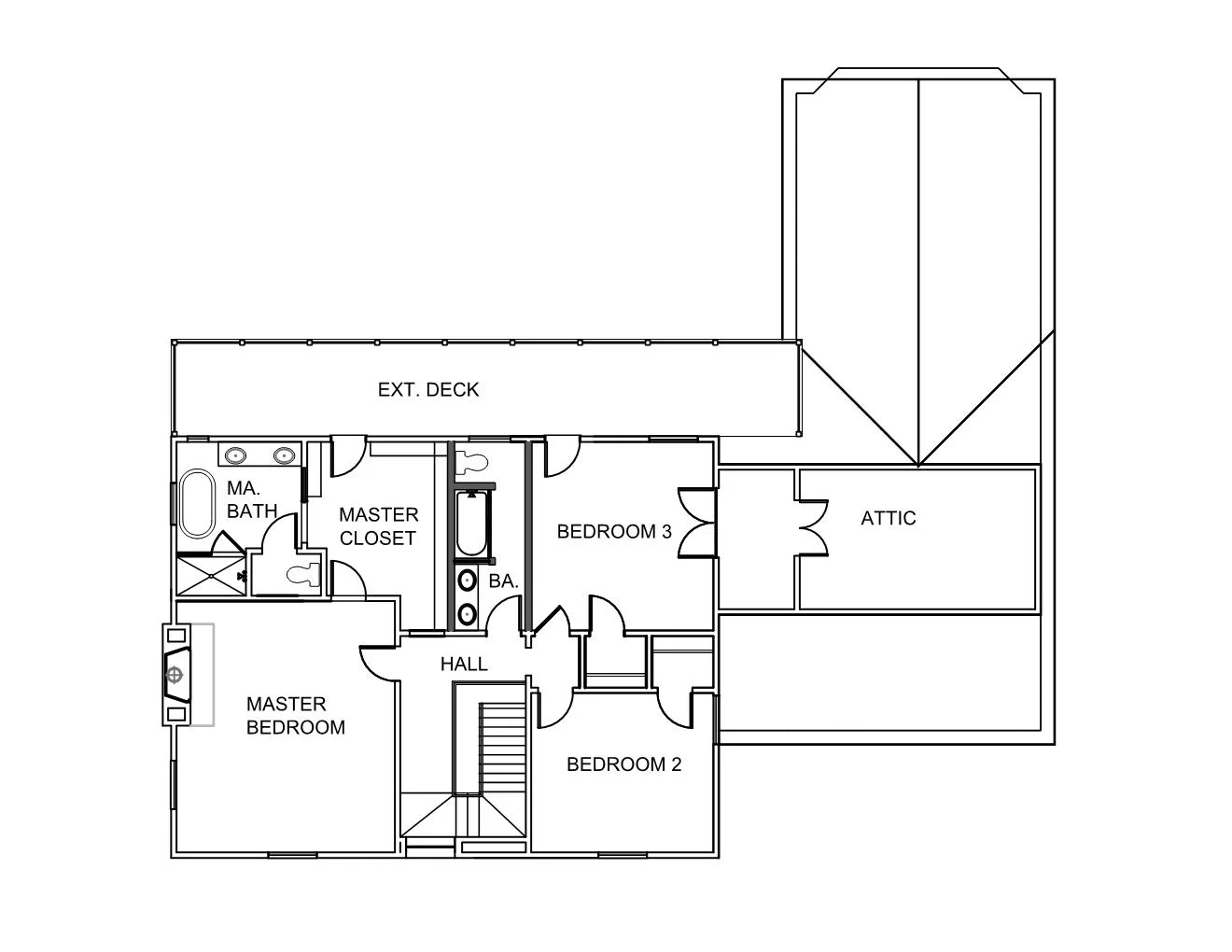 2nd Floor Plan - Remodeled