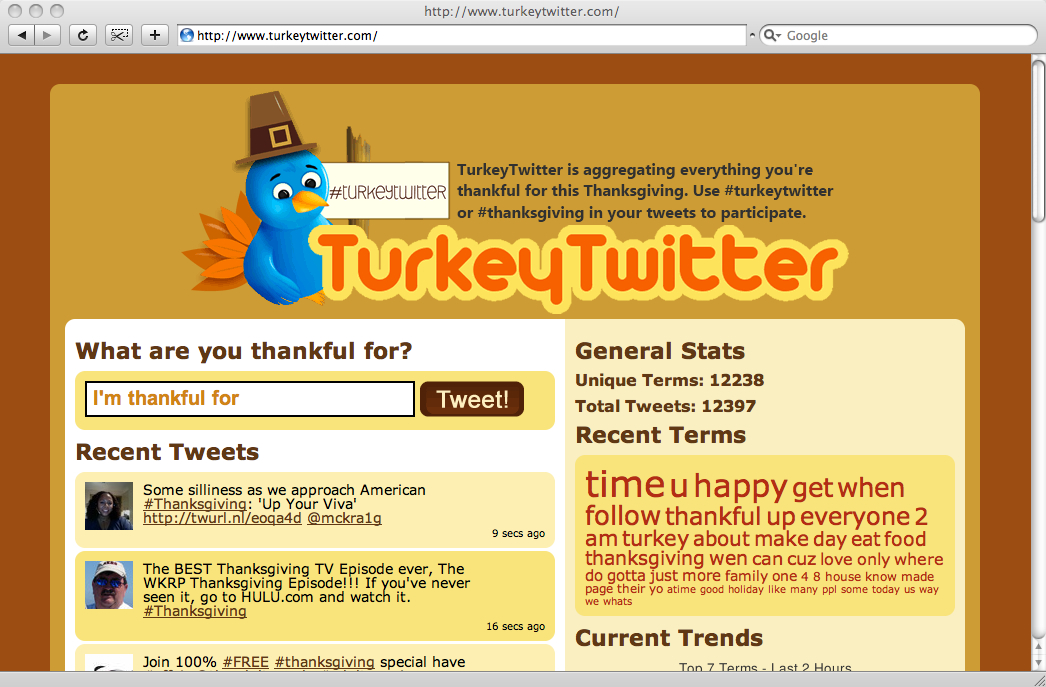 Screenshot of Turkey Twitter on the morning of release.