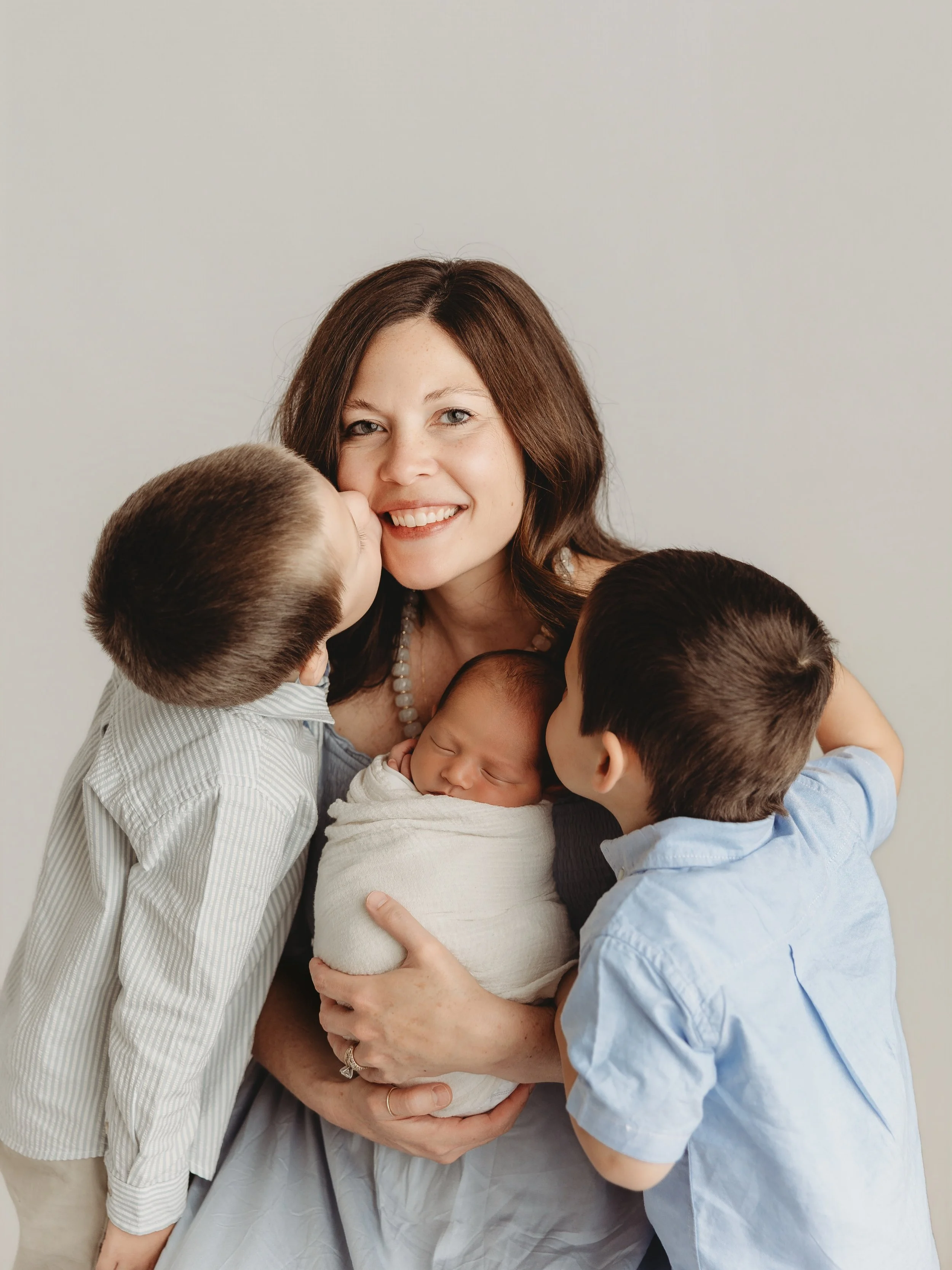 A boy mom and her three greatest adventures. 🤎

The wild, the sweet, the loud, the tender&hellip; all wrapped up in three little boys who get to call her Mama.

One day they&rsquo;ll be bigger than her, but for now, this is what she&rsquo;ll want to