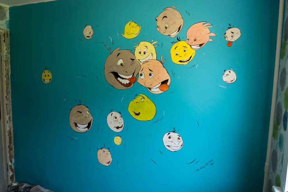 Summer wall painting project