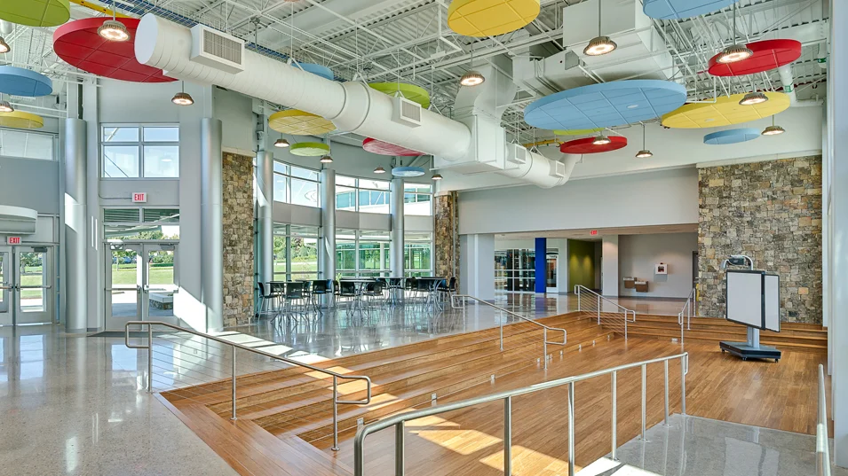 Beautiful middle school learning space designed by FNI.