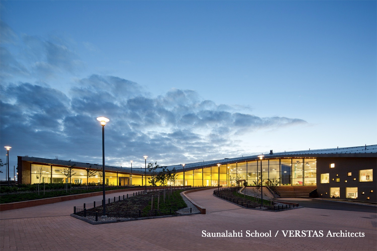 Beautiful, inviting, accessible school facilities are an asset to the entire community. Saunalahti school in Finland houses a day care centre, preschool, youth house offering leisure activities and a combined school/community library. The building is used on evenings and weekends by local clubs and community groups. Local residents actively use the school's gymnastics facility, sport fields and play grounds. The building, with its versatile array of services, is a meeting place for families in the area. (Photo: Andreas Meichsner)