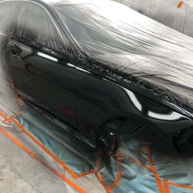 Mercedes in for paint. #mercedes #mercedesbenz #eclass #collisionrepair #bodyshop #spieshecker #queens #brooklyn #nyc