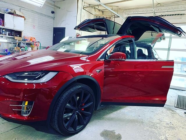 Spaceship🛸 #tesla #modelx #collisionrepair #autobody #queens #brooklyn #autoglen #nyc