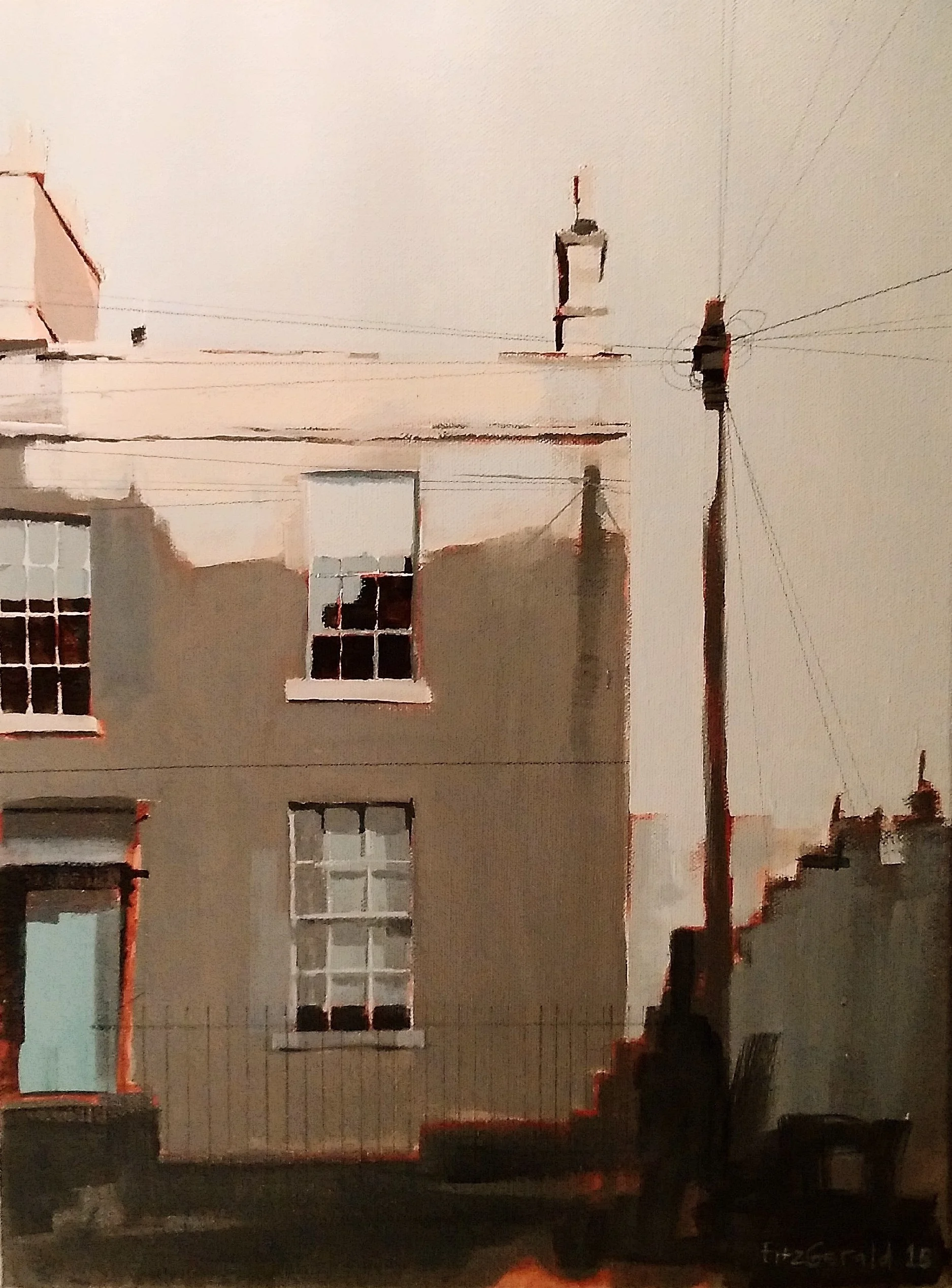 AINSLIES BELVEDERE, CITY OF BATH 2016 oil on canvas 30 x 40cm    SOLD