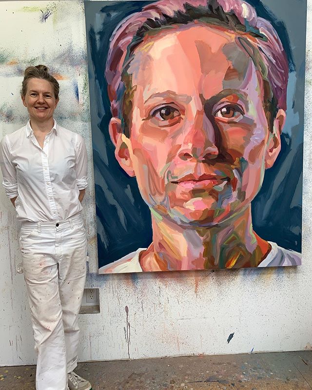 Artist Jo Hay&rsquo;s latest portrait: Megan Rapinoe!!!!
48 x 60 inches oil on canvas. 
How fierce is Megan Rapinoe!!!? She's super fierce!! She's an advocate for numerous LGBT organizations, including the Gay, Lesbian &amp; Straight Education Networ