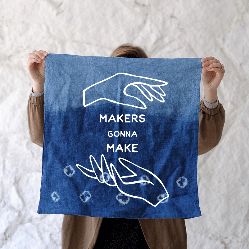 The first Makers Gonna Make event: the art of Shibori Indigo Dye