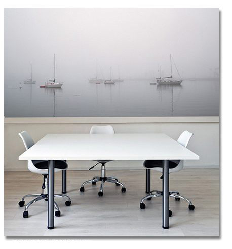 "Photographs printed in a large scale become immersive images. The viewer is overcome with a feeling of being able to enter the scene. A serene landscape image can become a mental destination that provides a sense of calm in our high stress world."