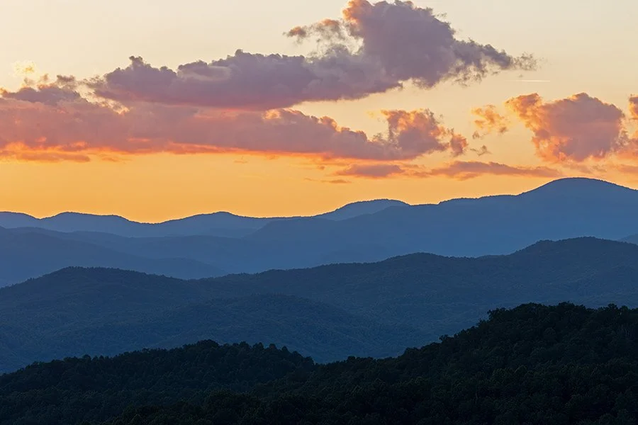 Layered ridges of the Blue Ridge Mountains. BR6288