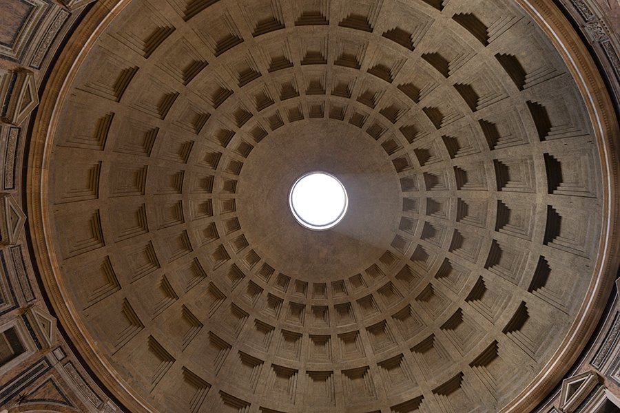  Pantheon dome and oculus in Rome, Italy - 103028_IT 
