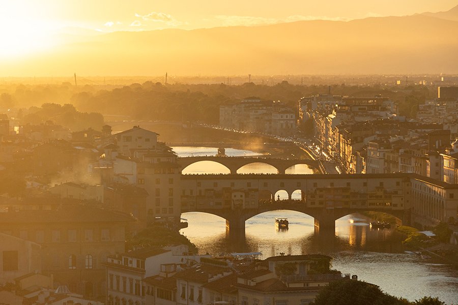  Ponte Vecchio sunset, Florence, Italy - 109072_IT 