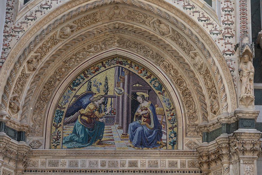  Mosaic above Porta della Mandoria, Duomo, Florence, Italy - 114851_IT 