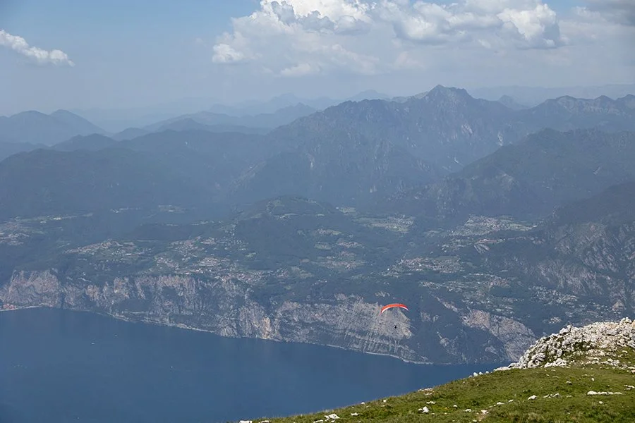  Paraglider at Monte Baldo near Malcesine, Lake Garda, Italy - 136445_IT 