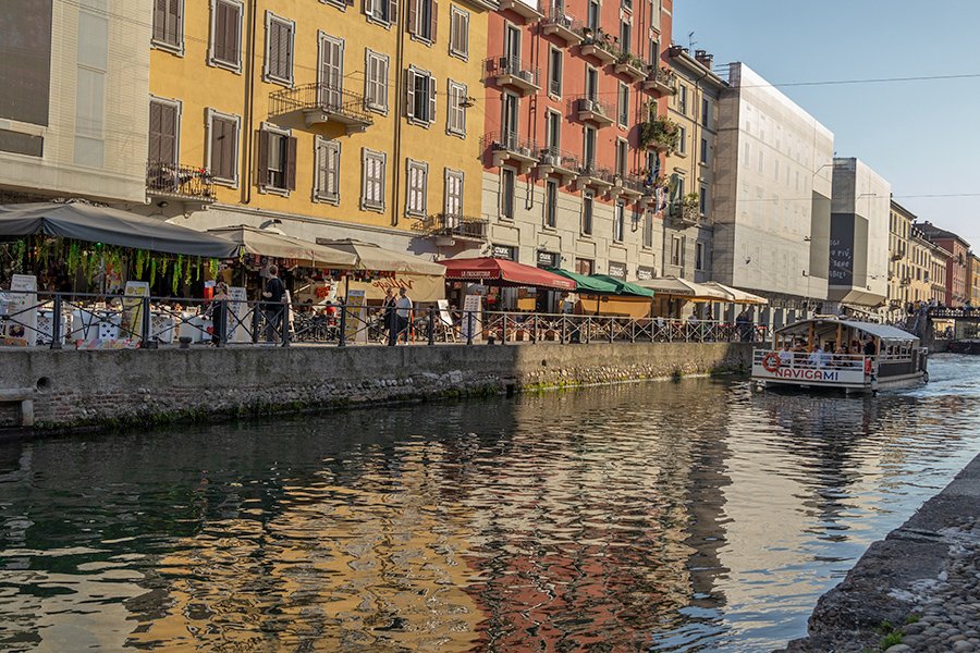  Navigli Canal reflections - Milan, Italy - 142523_IT 