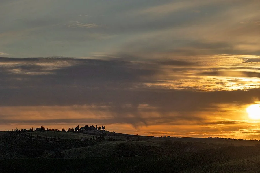  Tuscan sunset, Val D'Orica, Tuscany, Italy - 123210_IT 