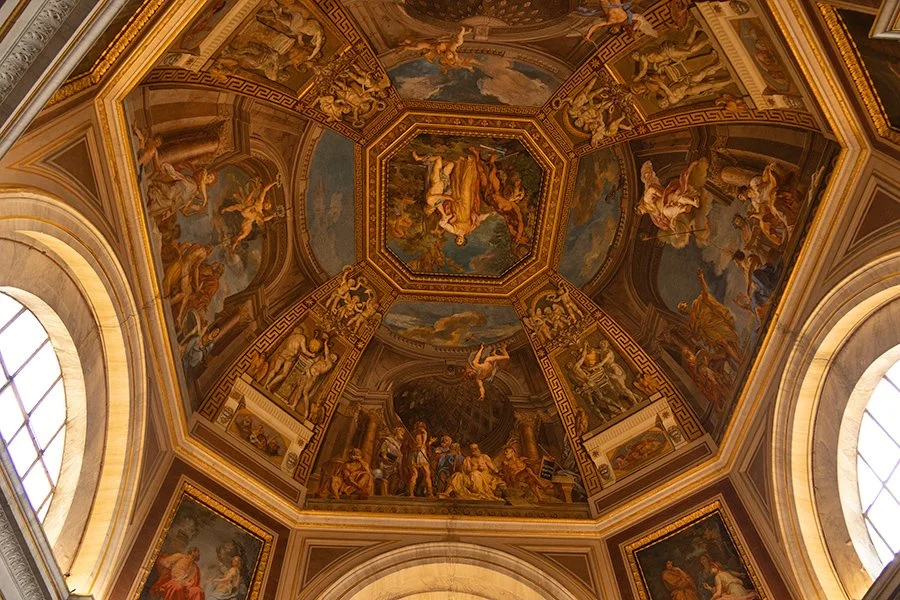  Ceiling in Vatican Museums, Rome,  Italy - 101201_IT 