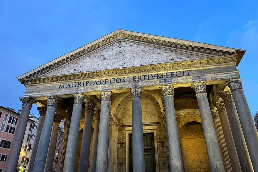  Twilight view of the Pantheon in Rome, Italy - 142709_IT 