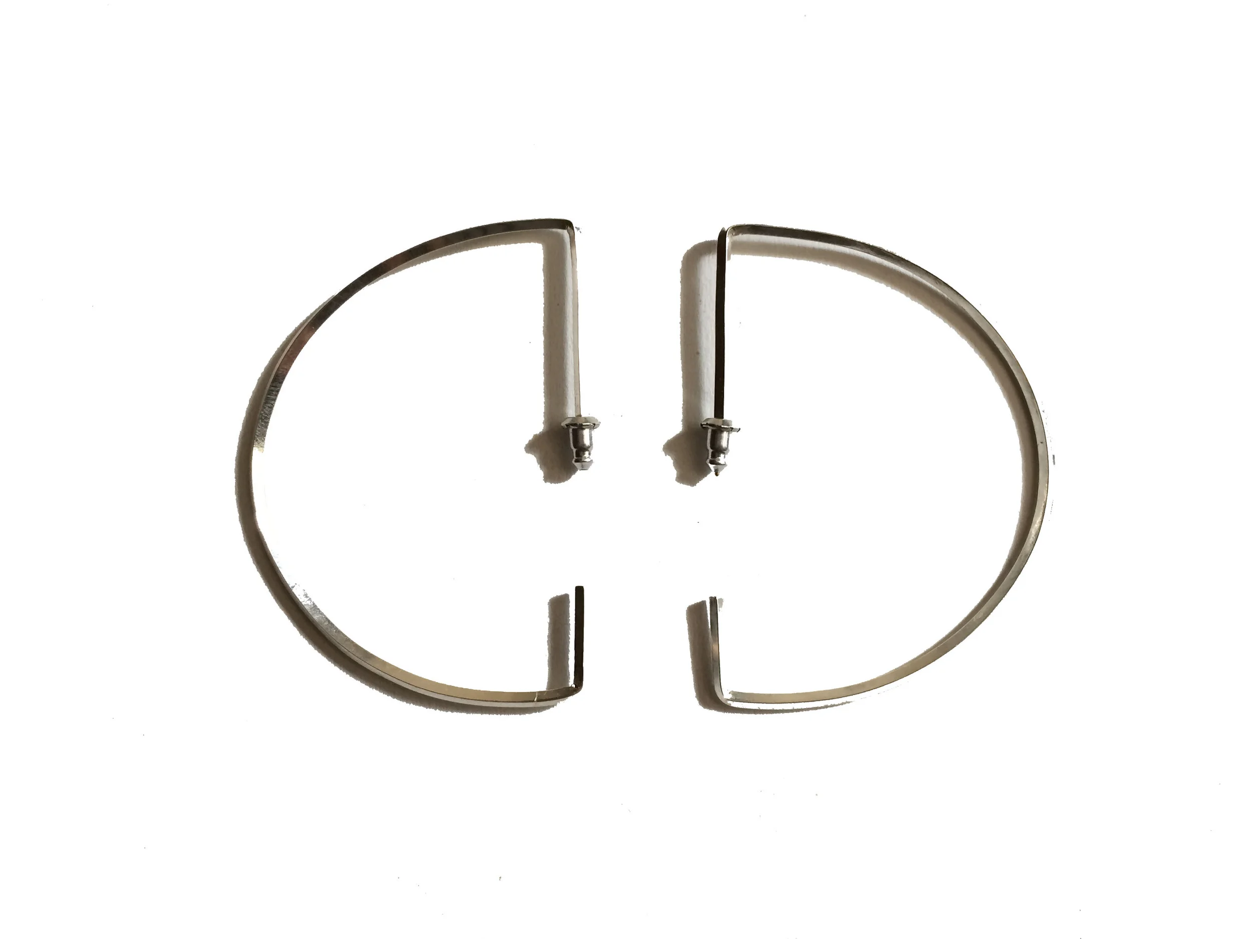sterling sliver empire hoops