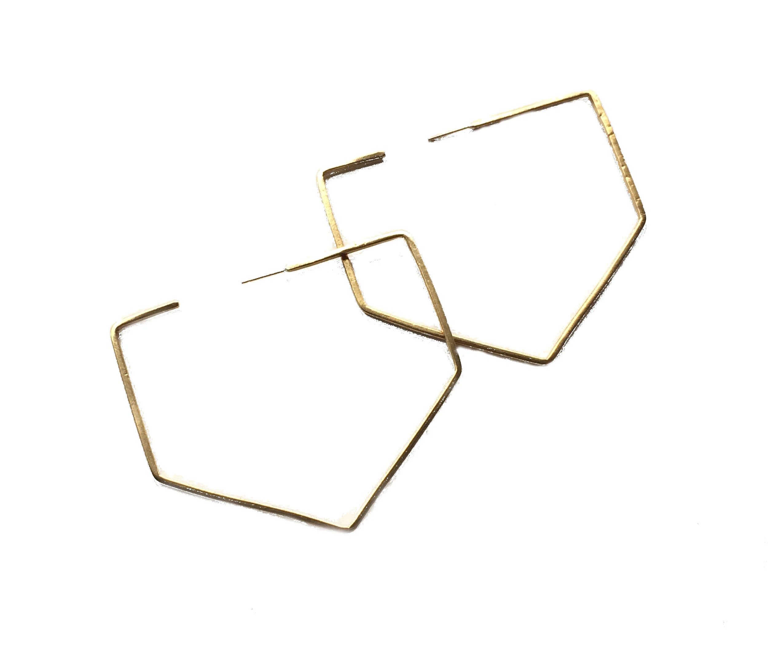 Pentagon Hoops Large Brass.jpg