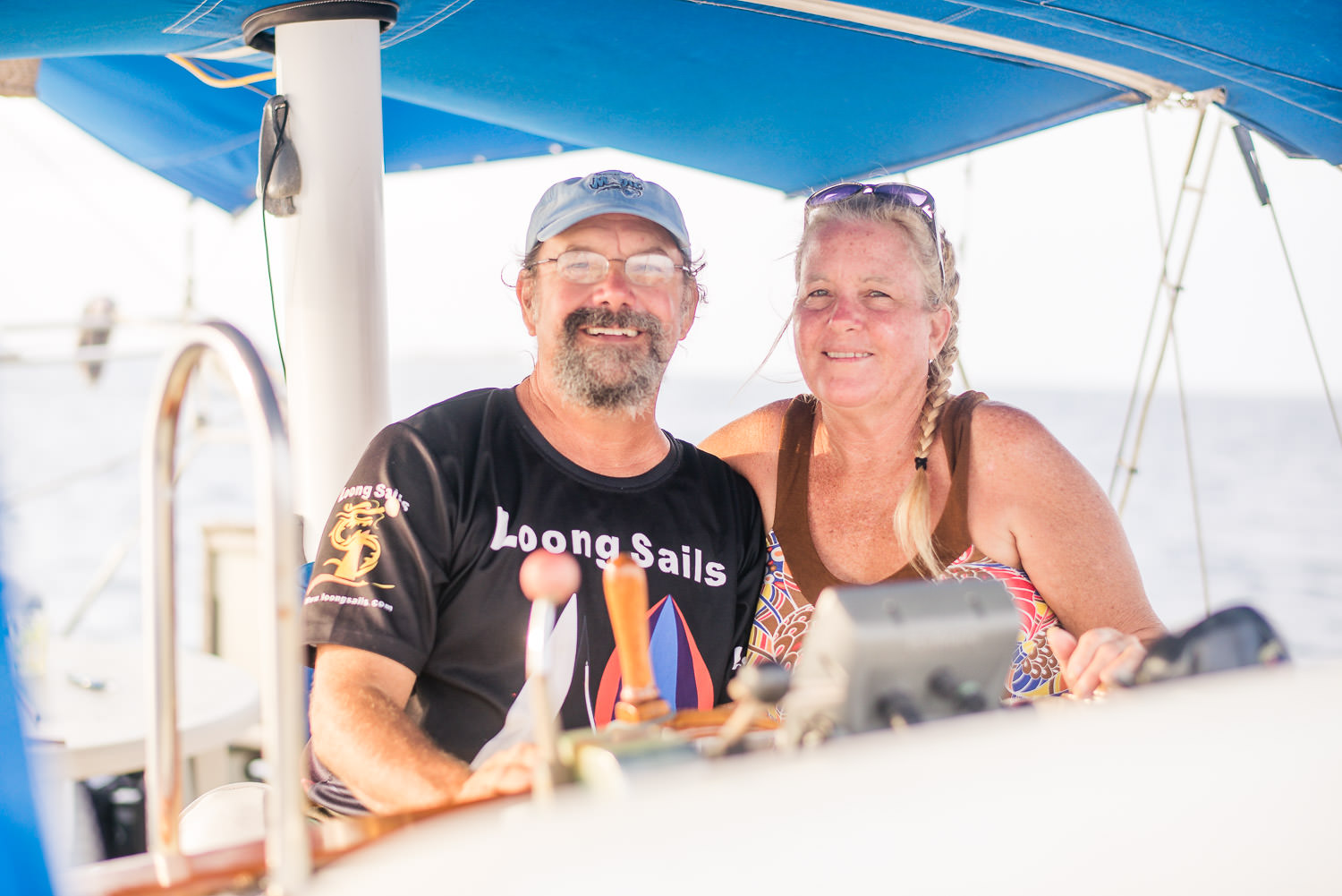 We are Breeze and Debbie, your hosts aboard Blue Sky!
