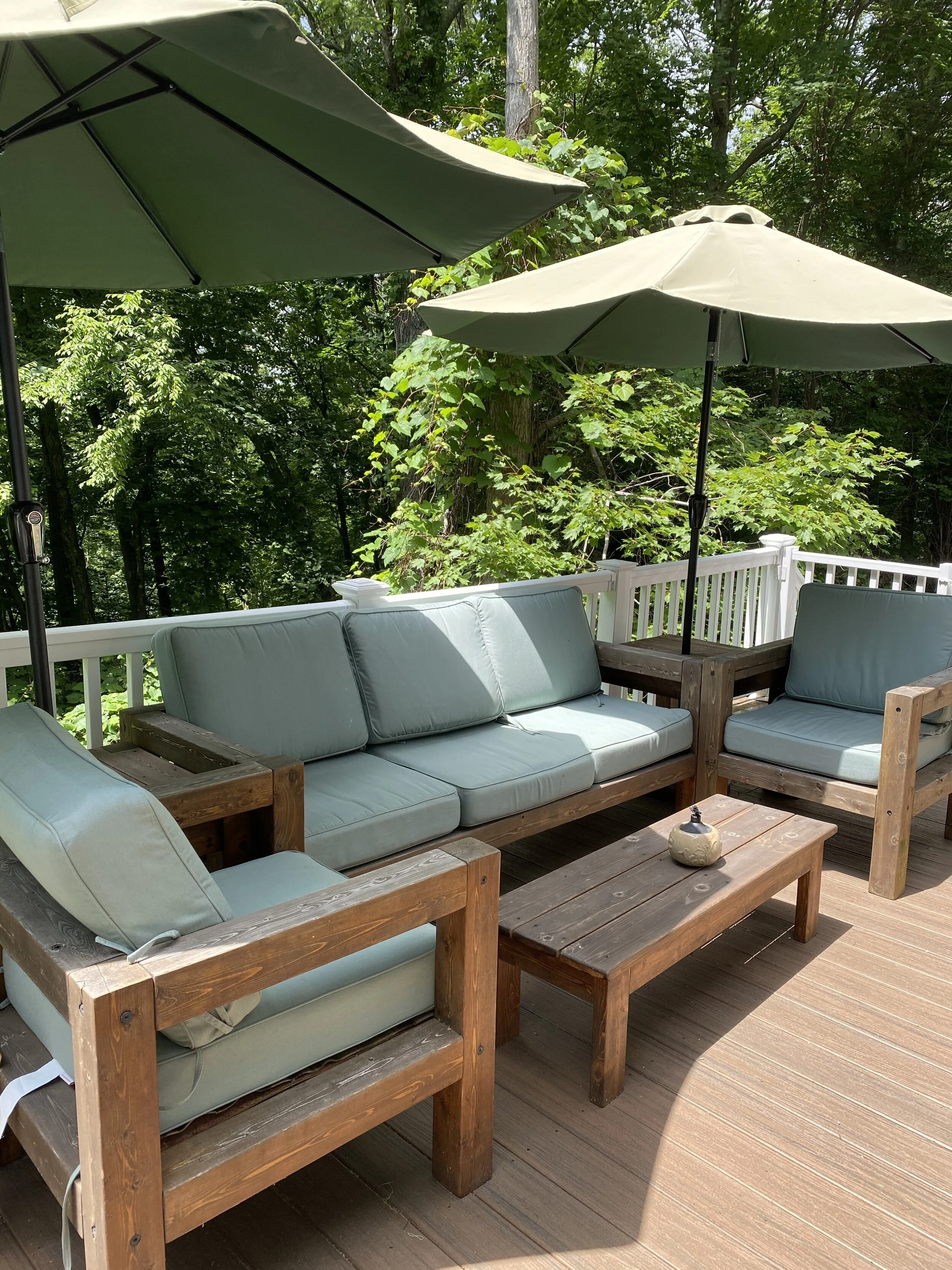 Patio Sofa, Chairs and tables