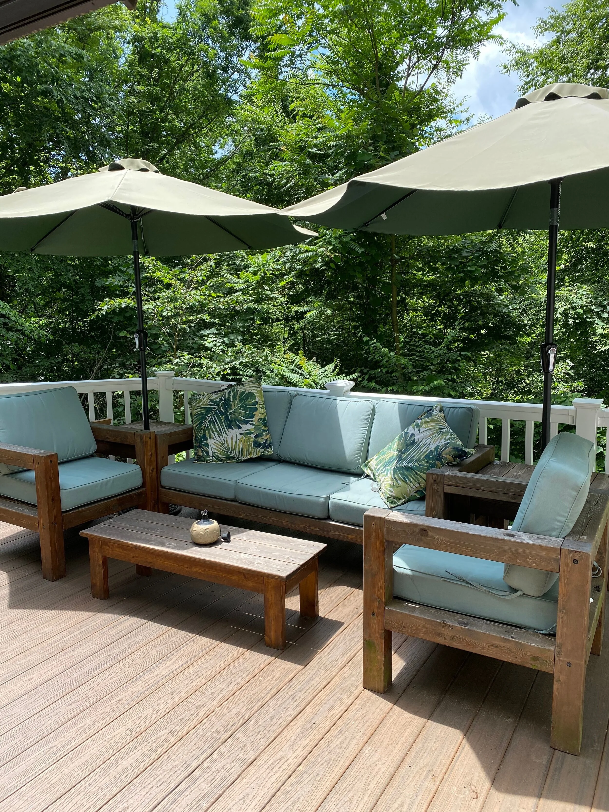 Patio Sofa, Chairs and tables