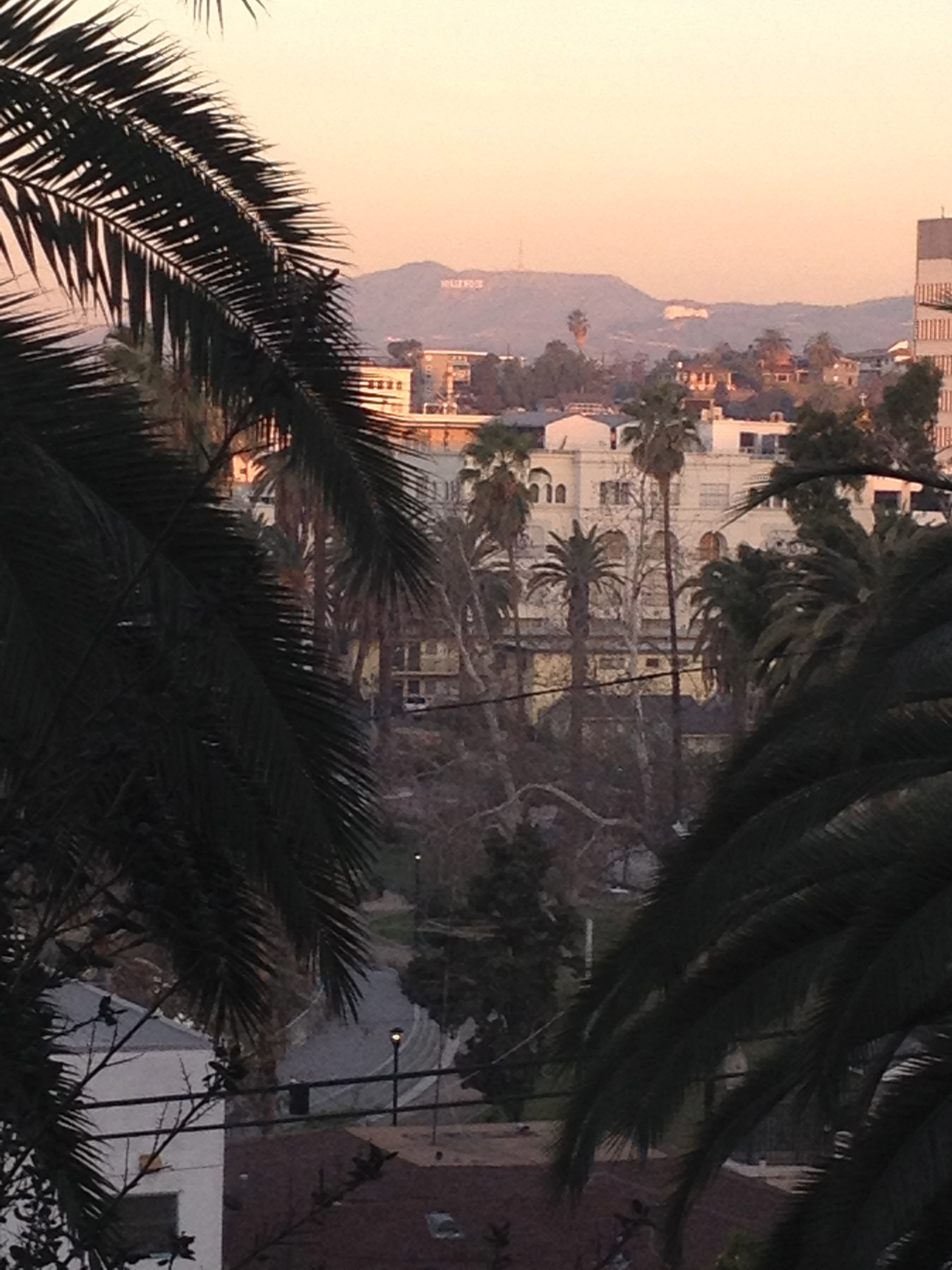 Sunset over echo park, Casa Lavita, Echo Park, CA