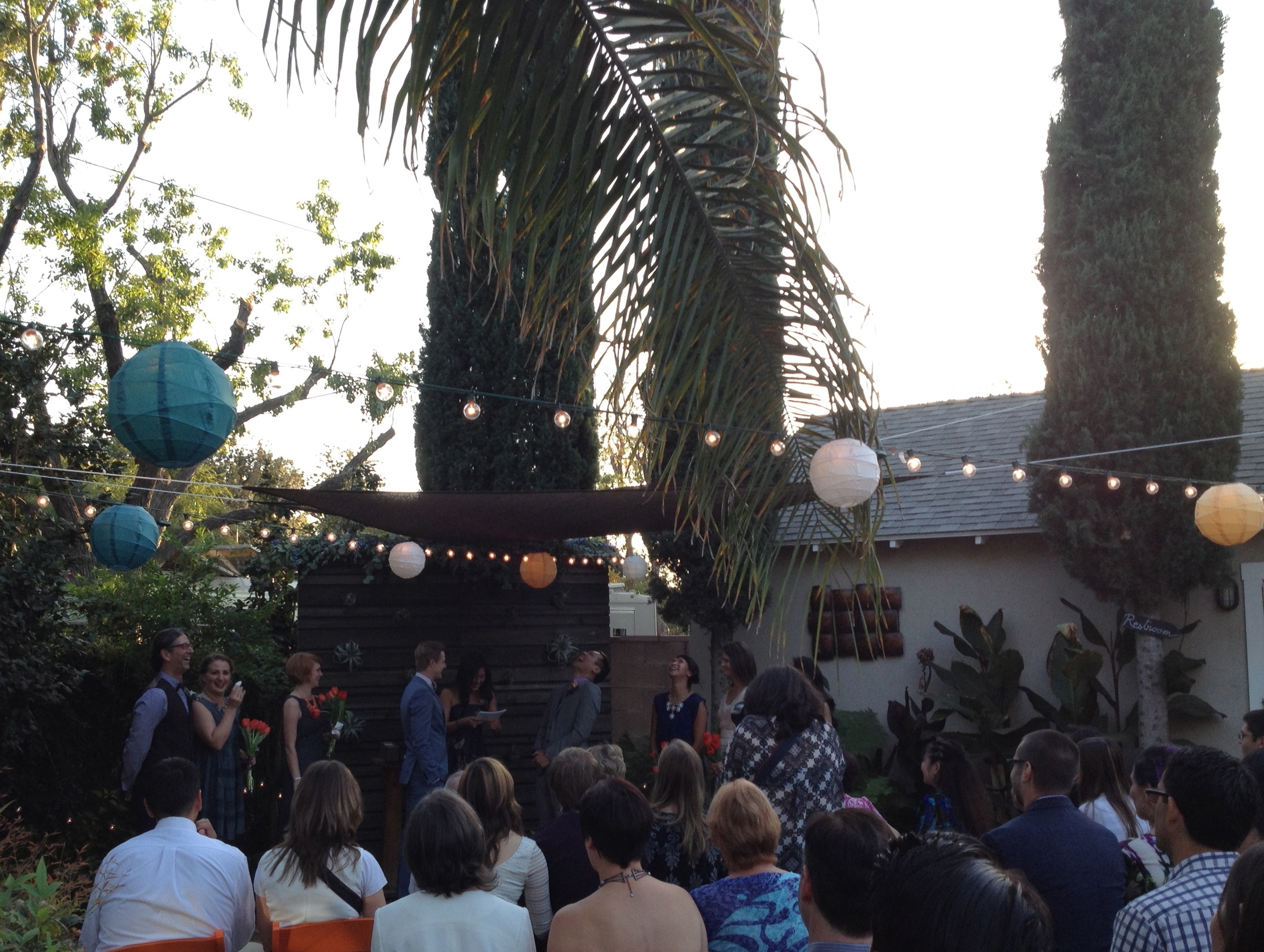 Backyard wedded bliss Van Nuys, CA