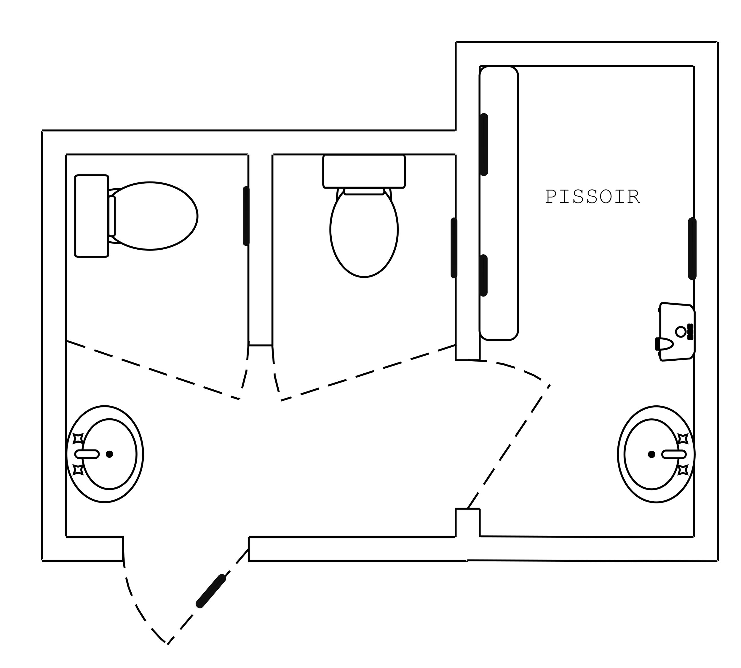 The blueprint of the rooms.
