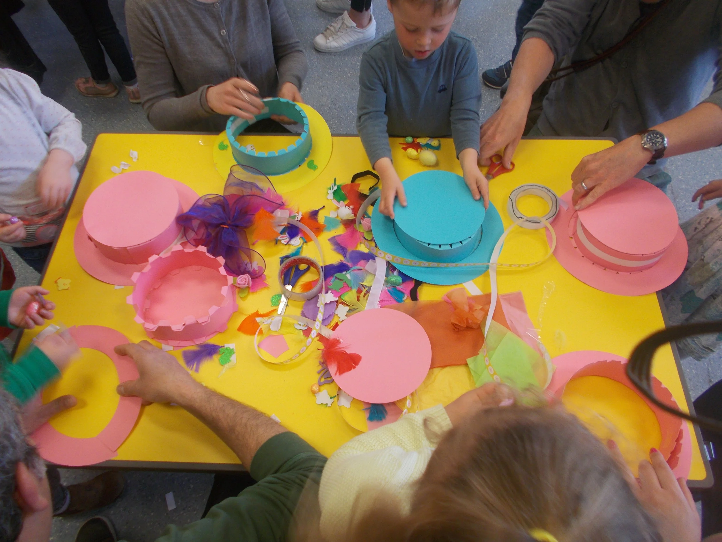 Easter Bonnets and Egg hunt