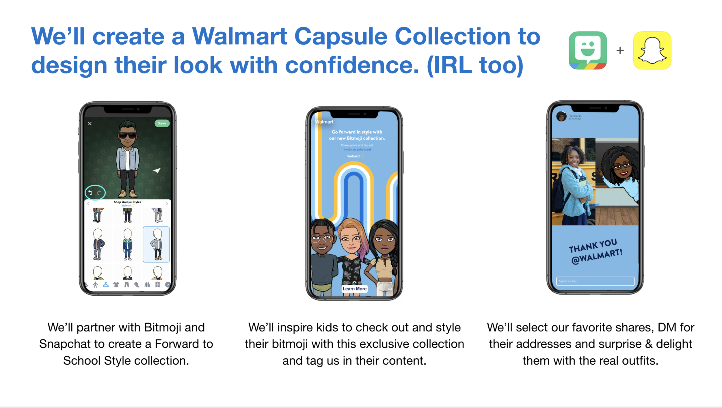 Walmart Back To School Bitmoji Collection