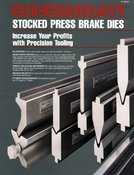 Press Brake Literature Cincinnati Incorporated